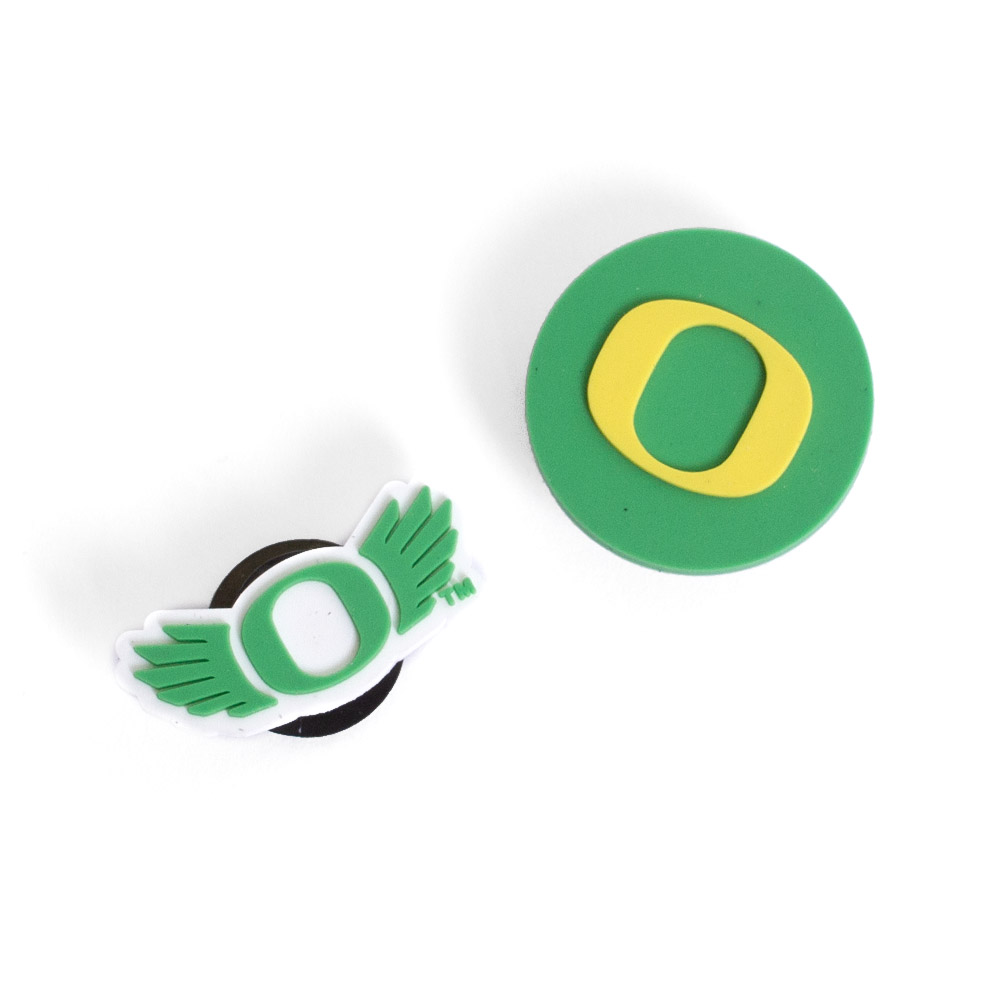 Classic Oregon O, Collectibles, Accessories, Unisex, 2 pack, Jarden, Soft PVC, Laser Cut, Charms, 745209